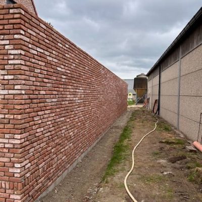 Buitenmuur metsen Vlaanderen
